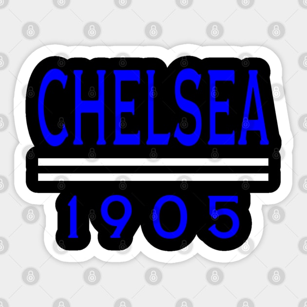 Chelsea 1905 Classic Sticker by Medo Creations